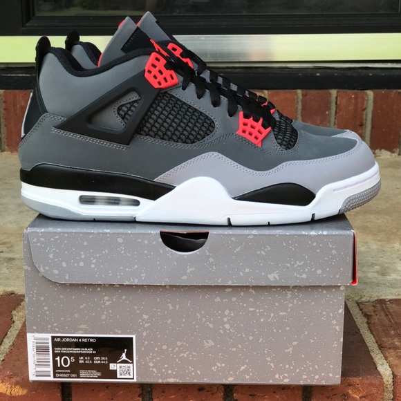 Air Jordan Retro 4 Infrared Size 11 - Picture 8 of 12